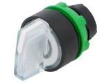 Comutator Rotativ 22mm cu LED Alb IP66
