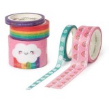 Benzi adezive din hartie - Tape By Tape - Rainbow