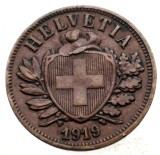 1.297 ELVETIA 2 RAPPEN 1919 B