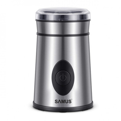 Rasnita cafea Samus Coffino, 200 W, 60 g, carcasa inox, Argintiu foto