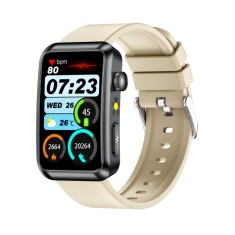 Smartwatch iSEN TK77 Alb, Silicon, 1.57 HD, ECG, Micro-Examinare, Risc Glicemie, Acid Uric Lipide, Apel BT, Asistent Vocal, Lanterna, SOS, 250mAh