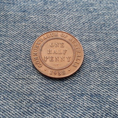 1/2 Penny 1938 Australia / one half penny foto