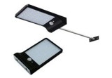 Lampă solară, senzor de mișcare, 36 LED-uri, plastic, neagră, 18.5x11x2.8 cm, Oem