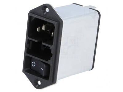 Conector Alimentare AC 8A 250V IEC 60320 foto
