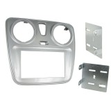 Rama adaptoare 2DIN Connects2 pentru Dacia Dokker si Lodgy, argintie