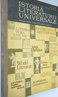 Manual Istoria Literaturii Universale clasa a XI-a - 1971 foto