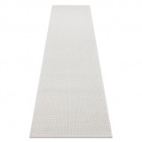 Covor, traversa TIMO 6272 sisal exterior alb, 70x300 cm