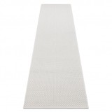 Covor, traversa TIMO 6272 sisal exterior alb, 70x300 cm