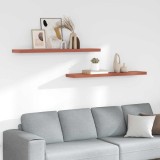 VidaXL Raft de perete 2 pcs Roșu 120 x 23,5 x 4 cm Lemn compozit 42019936