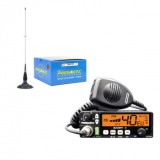 Statie Radio CB President BARRY II, ASC, USB, 12/24V + Antena CB President MLA-145, 158cm, 500W