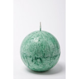 Lumanare parfumata, Sfera diametru 6,5 cm, Verde, Fructe Exotice