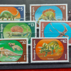 TS21 - Timbre serie Bulgaria - 1990 Dinozauri