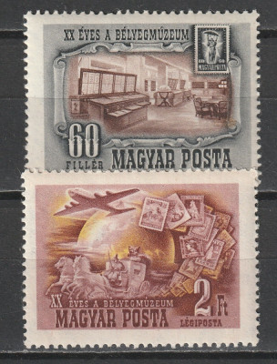 Ungaria 1950 - Muzeul filatelic, serie neuzata foto