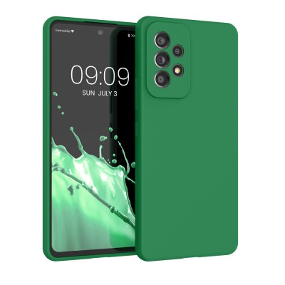 Husa Kwmobile pentru Samsung Galaxy A53 5G, Silicon, Verde, 57835.227 foto