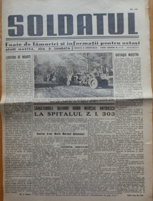 Soldatul, foaie de lamuriri si informatii pentru ostasi, 18.08.1942, Antonescu foto