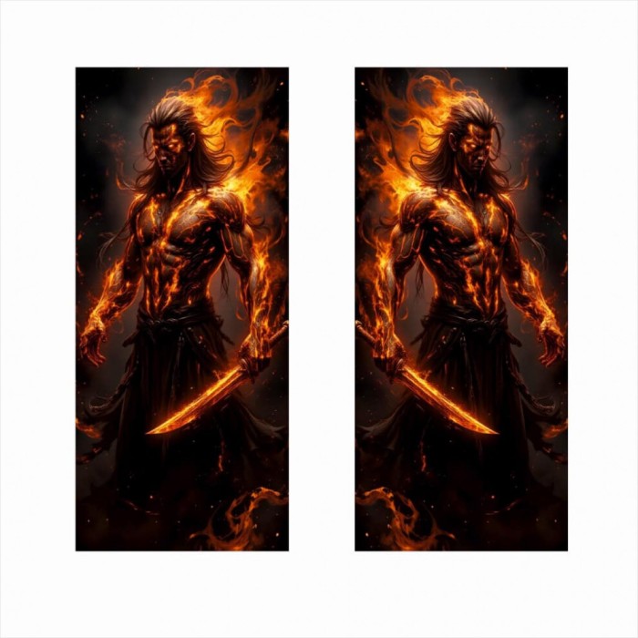 Set 2 stickere autoadezive orajet pentru st&Atilde;&cent;lpi u&Egrave;i auto, print hd ecosolvent, 2x 50x22 cm