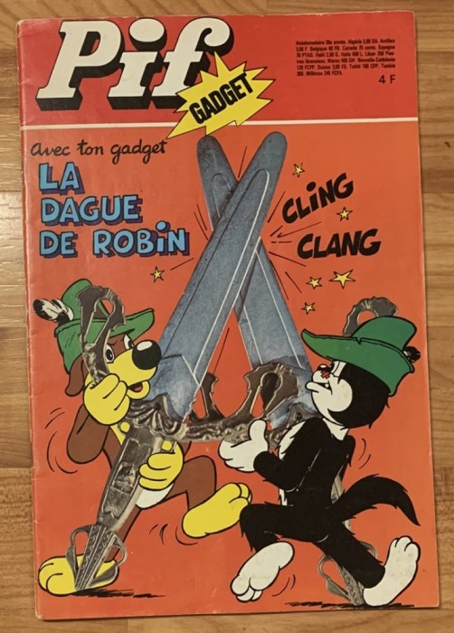 Revista Pif Gadget La dague de Robin (1976) In limba franceza