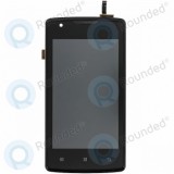 Capacul frontal al modulului de afișare Lenovo A1000 + LCD + digitizer negru