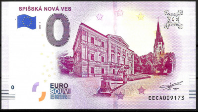 RARR : 0 EURO SOUVENIR - SLOVACIA , SPISSKA NOVA VES - 2019.1 - UNC foto