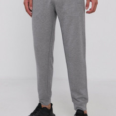 Emporio Armani pantaloni barbati, culoarea gri, drept