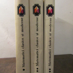 Matematici Clasice Si Moderne -Caius Iacob, Aurelia Craciunescu , 3 volume