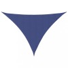 Parasolar, albastru, 4x4x5,8 m, tesatura oxford, triunghiular