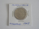 M3 C50 - Moneda foarte veche - Cehoslovacia - 5 kororane - 1968, Europa