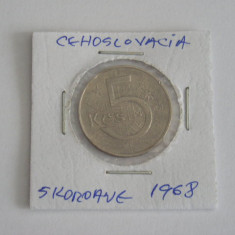 M3 C50 - Moneda foarte veche - Cehoslovacia - 5 kororane - 1968