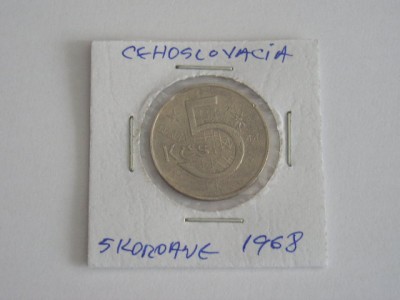 C50 - Moneda foarte veche - Cehoslovacia - 5 kororane - 1968 foto