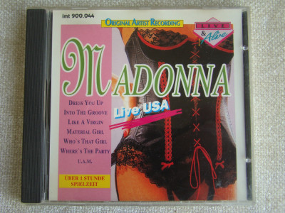 MADONNA - Live In USA - C D Original ca NOU foto