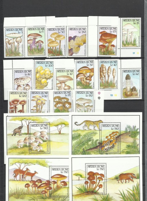 SIERRA LEONE 1990 MUSHROOMS