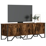vidaXL Dulap TV, stejar fumuriu, 122x34x41 cm, lemn prelucrat