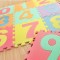 Covor din spuma tip puzzle, cifre, antiderapant, termoizolant, pentru copii, impermeabil, 10 piese, 29 x 29 x