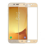 Cumpara ieftin Folie Sticla Samsung Galaxy J3 2017 j330 Gold Fullcover 2D Full Glue Tempered Glass Ecran Display LCD