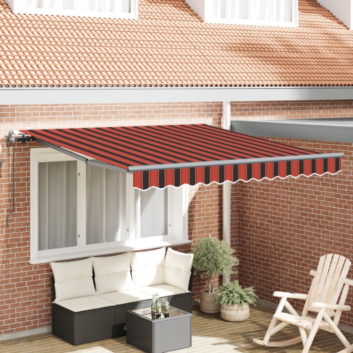 Gossi marchiza retractabila automata portocalie si maronie 350x250 cm