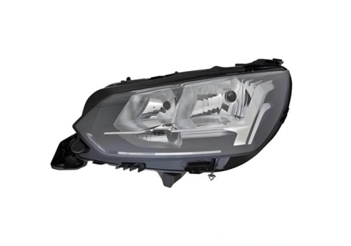 Far PEUGEOT 2008/e-2008, 11.2019-01.2024; 208, 06.2019-, partea stanga, TYC, fara day running lumini; fara parking light; H18+H9; electrical; cu moto