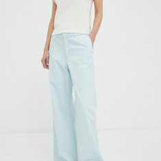 Levi's pantaloni de bumbac lat, high waist