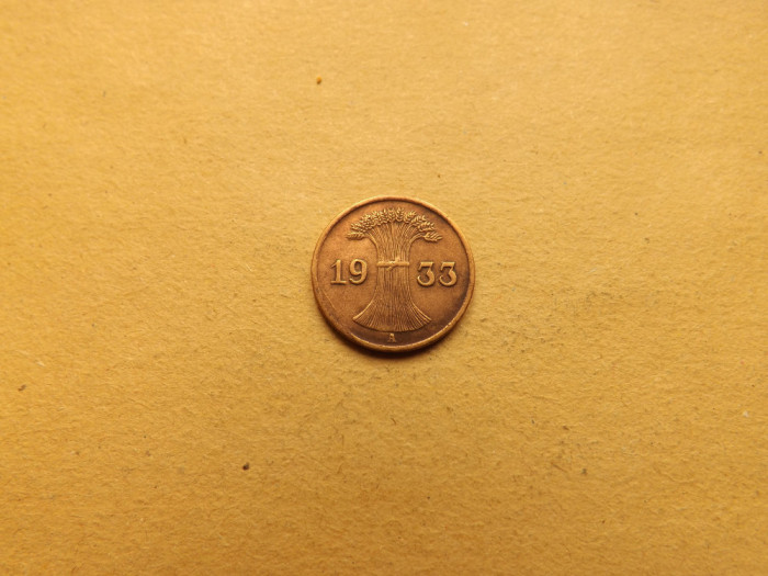 Germania 1 Reichspfennig / Pfennig 1933 A