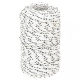 Franghie Barca Impletita Poliester 2mm x 500m VidaXL Alb - Ancorare, Vele, Scota, Cort, Uscat Rufe