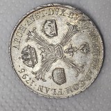 1 Taler 1795 M , argint , detalii , luciu partial