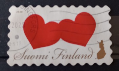 Finlanda 2020 inimi, doua inimi serie 1v stampilata foto