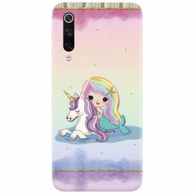 Husa silicon pentru Xiaomi Mi 9, Mermaid Unicorn Play foto