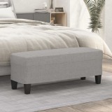 vidaXL Bancă, gri deschis, 100x35x41 cm, textil 349451
