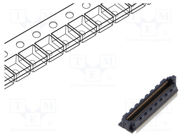 Conector PCB-PCB mamă 40 PIN 0,4mm SS4 aurit SMT 1,6A SAMTEC