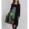 ROCHIE MIDI CU MANECA LUNGA SI BUZUNAR APLICAT CAT MELEK TALIE UNICA Multicolora