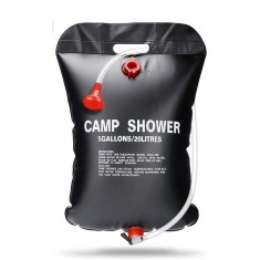 Geanta de dus camping, Solara, Compozit/PVC, Negru, 20l