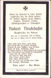 HST A58 Necrolog deathcard militar german 1944 Wachtmeister der Reserve Rusia