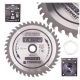 Lama, disc circular vidia pentru lemn 185 x 20 mm, 40 dinti, Powermat