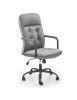 Scaun birou Hm Colin, stofa tip catifea, ergonomic, cadru polipropilena, mecanism de balans, rotire 360&deg;, 100 kg, gri