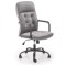 Scaun birou Hm Colin, stofa tip catifea, ergonomic, cadru polipropilena, mecanism de balans, rotire 360&deg;, 100 kg, gri